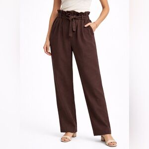 H&M Chocolate Brown Wide Leg Pants